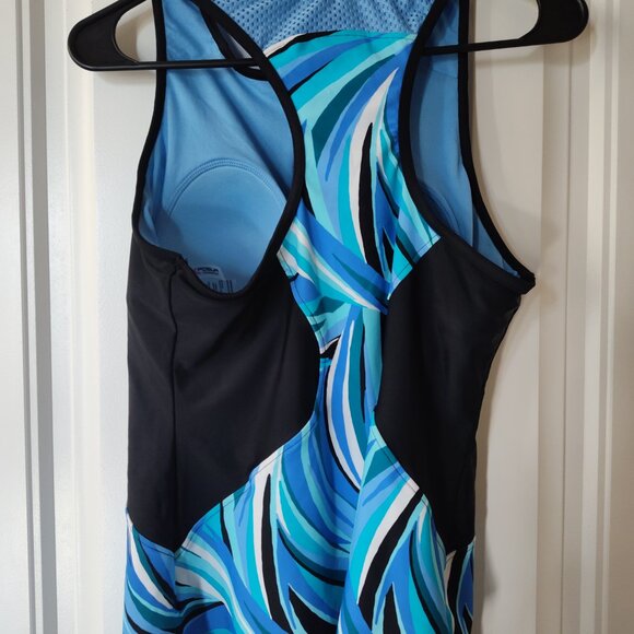 Blue & Turquoise Swim Top - Picture 2 of 2